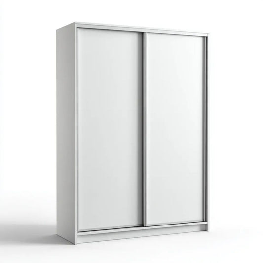 Szafa w pokoju Białego Biżuteria w dwudrzwiowym pokoju z płytą wiórową, 120 x 60 x 200 cm