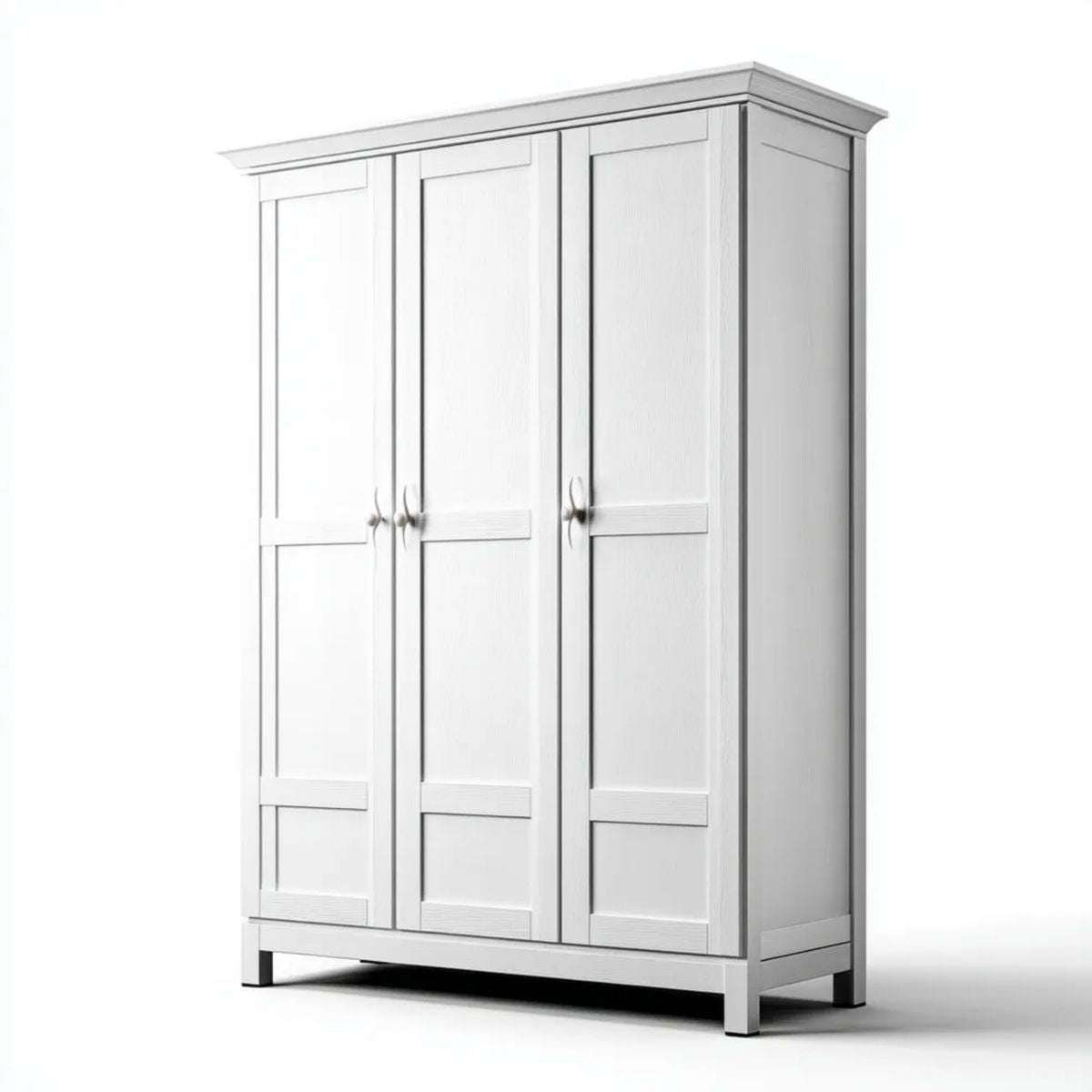 Szafa, Szafka na drzwi 3 w kolorze białym MDF 150 x 55 x 200 cm