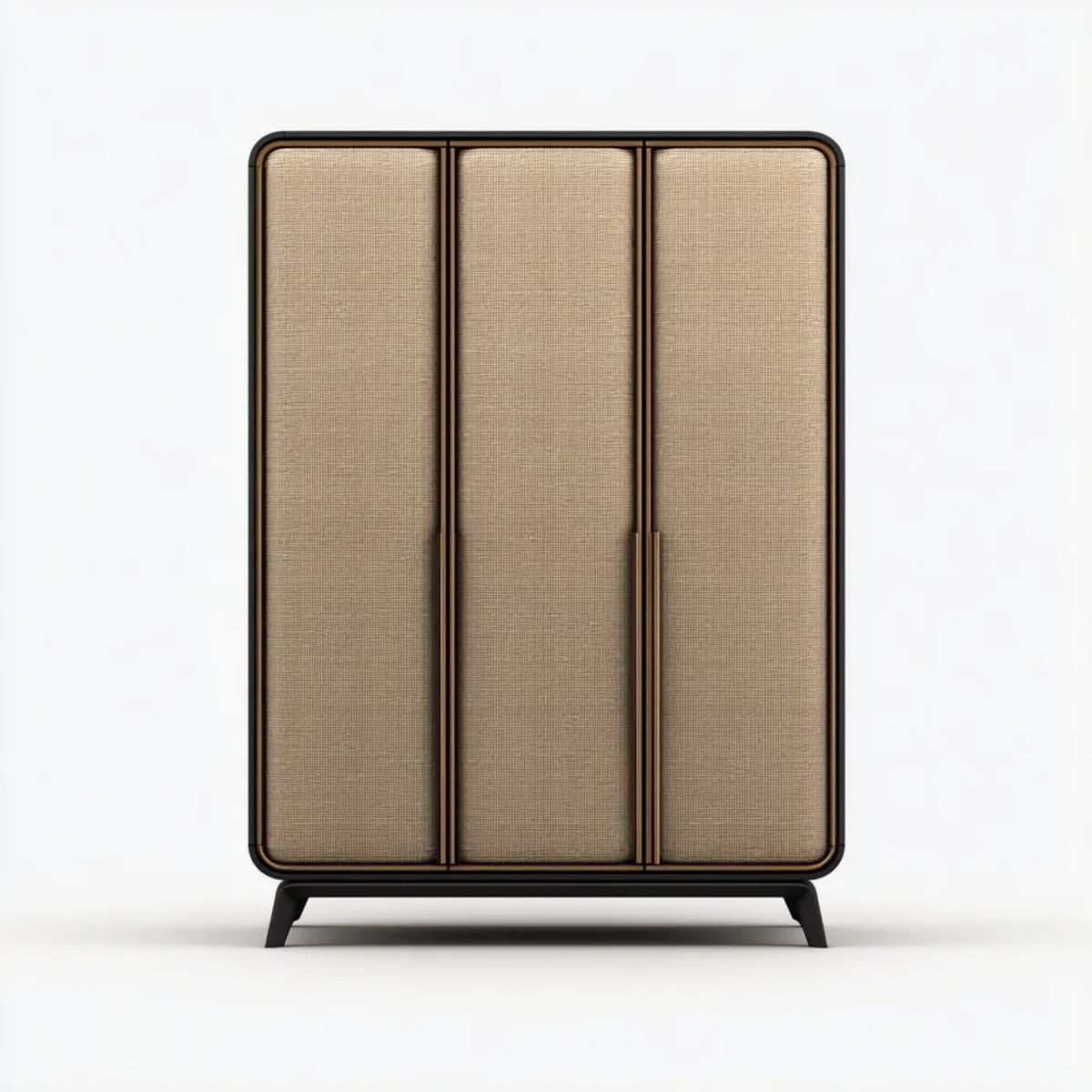 Szafa, Szafka na drzwi 3 w panelach MDF, blachy stalowe i tkaniny, 150 x 50 x 180 cm